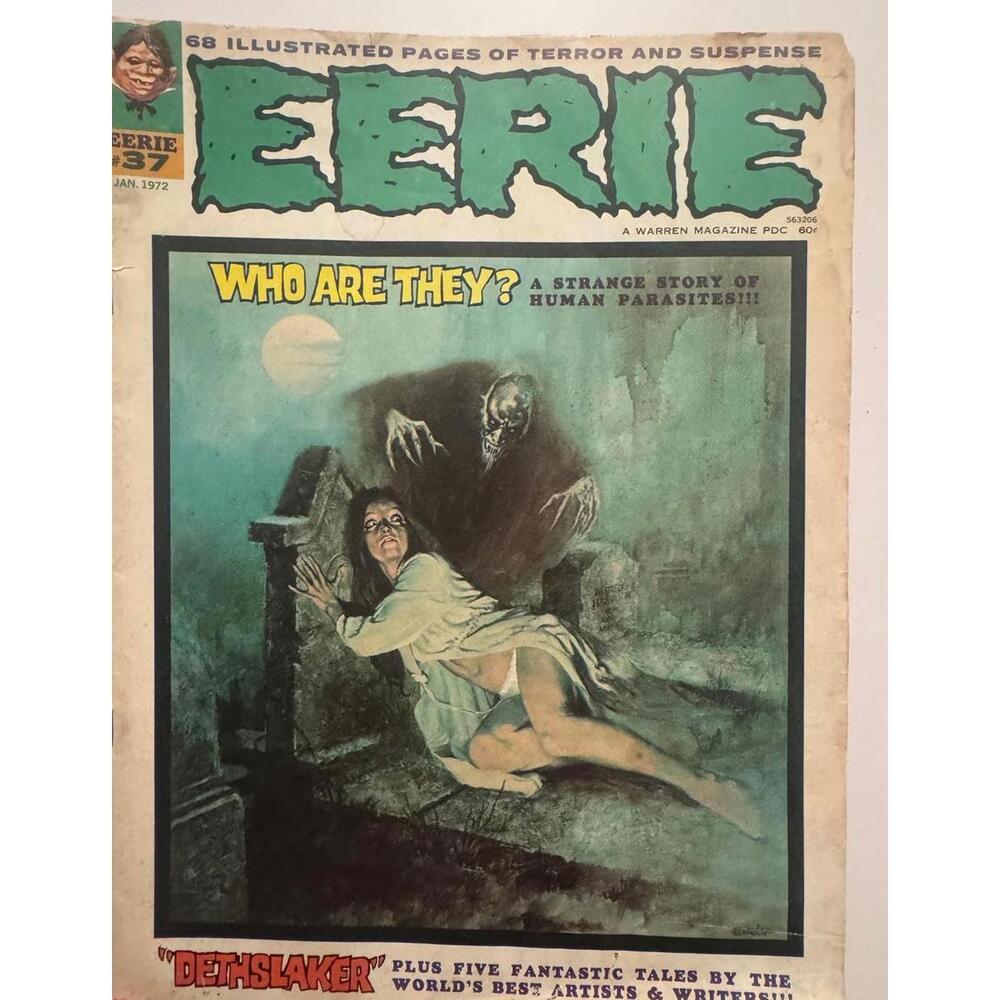 Eerie #37 1972 – Retro Horror Anthology • Atmospheric Art  Vampirella Era Warren